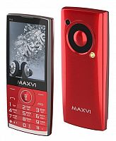 картинка телефон мобильный maxvi p19 wine-red от магазина Tovar-RF.ru