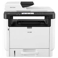 картинка ricoh le m 320f, мфу, a4, 256мб, 32стр/мин, дуплекс, ardf35, сенс.экран, факс, ps, lan, старт.картр.7000стр.(408534) от магазина Tovar-RF.ru