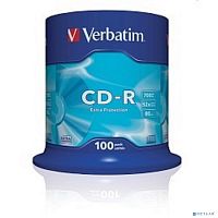 картинка verbatim  диски cd-r  100 шт. 48/52-x 700mb, cake box ( 43411) от магазина Tovar-RF.ru
