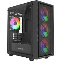 картинка powercase mistral micro em16, tempered glass, 4x120mm frgb fan, чёрный, matx  (cmmem16b-l4) от магазина Tovar-RF.ru