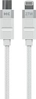 картинка кабель more choice (4620202555045) k87ia usb 3.0a pd 27w для lightning ng 8-pin type-c - 1м , белый от магазина Tovar-RF.ru