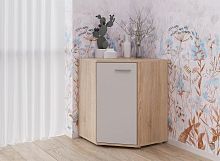 картинка Комод НК-МЕБЕЛЬ FUN комод КД-5 угловой Дуб Сонома/Белый 71336959 (1 кор.) от магазина Tovar-RF.ru