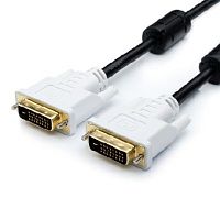 картинка кабель atcom (ат9148) dvi-dvi 2 ferite черный 24/24pin пакет 24+1(dvi-d) - 3,0 м от магазина Tovar-RF.ru