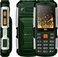 картинка телефон мобильный bq 2430 tank power green/silver bq 2430 tank power green/silver от магазина Tovar-RF.ru