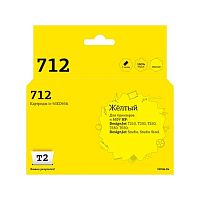 картинка                 ic-h3ed69a картридж t2 №712 для hp designjet t210/t230/t250/t630/t650/designjet studio/studio steel, желтый, с чипом от магазина Tovar-RF.ru