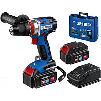 картинка ЗУБР бесщеточная ударная дрель-шуруповерт, Профессионал {Т7, 20 В, 70 Н·м, 2 АКБ (4 А·ч), кейс} [DBS-201-42] от магазина Tovar-RF.ru