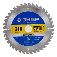 картинка Пильный диск Зубр 36903-216-30-40_z01,  по дереву,  216мм,  1.8мм, 30мм, 1 от магазина Tovar-RF.ru