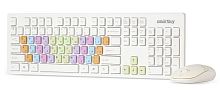 картинка клавиатура+мышь smartbuy (sbc-218346ag-w) цветные клавиши от магазина Tovar-RF.ru