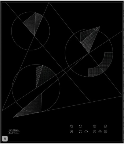 картинка варочная панель электрическая krona fidato 45 bl от магазина Tovar-RF.ru