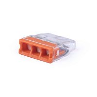 картинка Cabeus MX3358A-3P Клемма соединительная 3-х проводная с пастой 0,5-2,5 (10шт) (WAGO 2273-243) от магазина Tovar-RF.ru