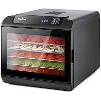 картинка сушка для фруктов и овощей kitfort кт-1904 18под. 500вт черный от магазина Tovar-RF.ru