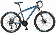 картинка велосипед pioneer dynamic 26" al/17" gray-black-blueот магазина Tovar-RF.ru