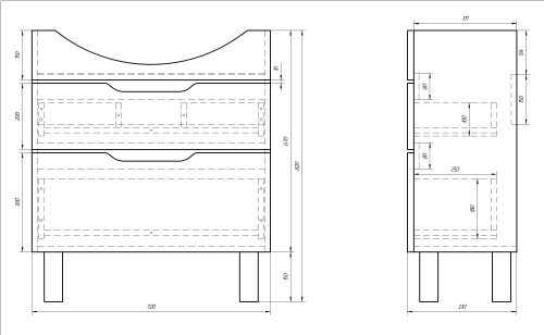 картинка Тумба LAGUNA PLUS, 75 см, подвесная/напольная, 2 ящика, с опорами, белый глянец от магазина Tovar-RF.ru фото 14