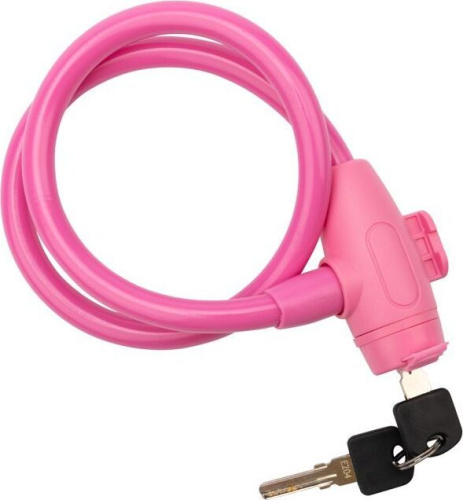 картинка разное четыре сезона (79-0364) тросовый замок 65 см, розовый четыре сезона (79-0364) тросовый замок 65 см, розовыйот магазина Tovar-RF.ru