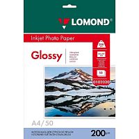 картинка LOMOND 0102020 Глянцевая бумага 1х A4, 200г/м2 50 л.  от магазина Tovar-RF.ru