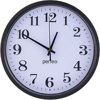 картинка Часы PERFEO (PF_C3062) "PF-WC-002" чёрный корпус/белый циферблат PERFEO (PF_C3062) "PF-WC-002" чёрный корпус/белый циферблат от магазина Tovar-RF.ru