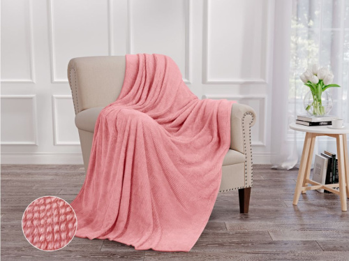 картинка Плед ОРИОН НФ-00003262 Wellsoft luxe/Шахматка, роза/1,5 сп от магазина Tovar-RF.ru