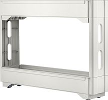 картинка Этажерка KEEPLEX KL383712048 Regular на колесиках двухсекционная УЗКАЯ 53,7х13,8х45 см белое облако от магазина Tovar-RF.ru