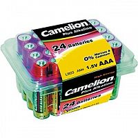 картинка Camelion  LR03 Plus Alkaline PB-24 (LR03-PB24, батарейка,1.5В) (24 шт. в уп-ке) от магазина Tovar-RF.ru