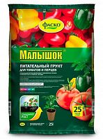картинка Торфяная продукция МАЛЫШОК Грунт для томатов и перцев 25л от магазина Tovar-RF.ru