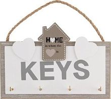 картинка Ключница ВОЛШЕБНАЯ СТРАНА ключница с подвесом 4 крючка 5846 ВОЛШЕБНАЯ СТРАНА ключница с подвесом 4 крючка 5846 от магазина Tovar-RF.ru