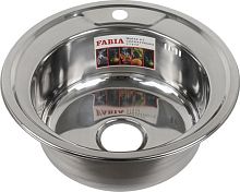 картинка мойка врезная fabia 049 мойка врезная d - 49 см 1 мм + большой сифон с переливом fabia 049 мойка врезная d - 49 см 1 мм + большой сифон с переливом от магазина Tovar-RF.ru