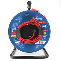 картинка powercube удлинитель на пласт.катушкуе (pc20203) 50м, 1 розетка б/з, 10а от магазина Tovar-RF.ru