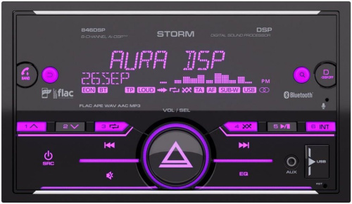 картинка автомагнитола aura storm-846 2-din usb-ресивер от магазина Tovar-RF.ru являющимся официальным дистрибьютором в России картинка автомагнитола aura storm-846 2-din usb-ресивер от магазина Tovar-RF.ru
