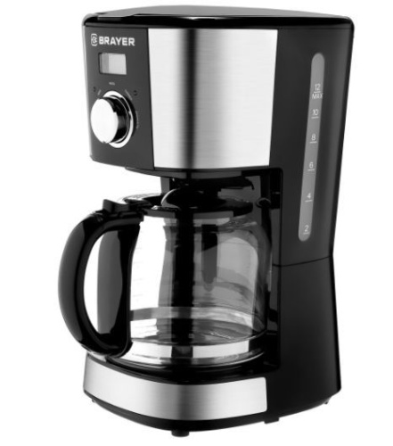 картинка кофеварки капельные brayer 1122br магазин Tovar-RF.ru являющийся официальным дистрибьютором в России картинка кофеварки капельные brayer 1122br от магазина Tovar-RF.ru
