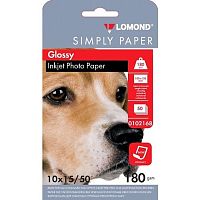картинка LOMOND 0102168 Фотобумага 180 г/м2 односторонняя экономичная глянцевая, 10х15  50л от магазина Tovar-RF.ru