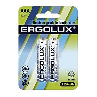 картинка Ergolux AAA-1100mAh Ni-Mh BL-2 (NHAAA1100BL2, аккумулятор,1.2В)  (2 шт. в уп-ке) от магазина Tovar-RF.ru