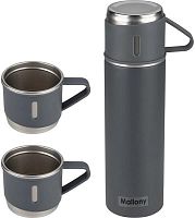 картинка набор: термос + термокружки mallony festa, 0,5 л (3 кружки), серый (106052) mallony набор: термос + термокружки festa, 0,5 л (3 кружки), серый (106052)от магазина Tovar-RF.ru