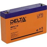 картинка delta hr 6-7.2 (7.2 а\ч, 6в) свинцово- кислотный аккумулятор от магазина Tovar-RF.ru