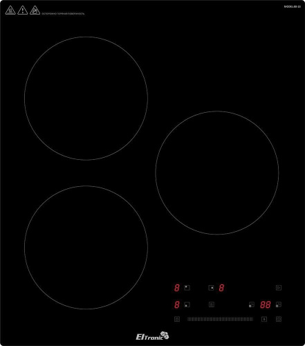 картинка варочная панель eltronic (88-13) 3 конфорки индукционная черный eltronic (88-13) 3 конфорки индукционная черный от магазина Tovar-RF.ru