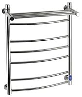 картинка Полотенцесушитель водяной САНАКС кп5080 КЛАССИК-ДУГА,с ПОЛКОЙ ШхВ-500х800мм, труба-D32х2мм нержавейка полированная от магазина Tovar-RF.ru