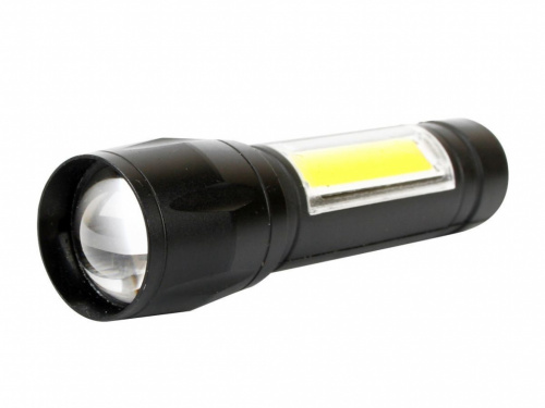 картинка cветодиодный фонар ultraflash e1337 (фонарь аккум 3,7в, черный, xpe + cob led, 3 ватт, 3 реж., бокс)от магазина Tovar-RF.ru