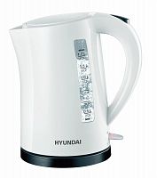картинка  hyundai чайник электрический hyk-p1409 1.7л. 2200вт белый/черный (корпус: пластик) от магазина Tovar-RF.ru