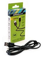 картинка кабель ergolux (15096) elx-cdc03-c02 usb-lightning, 3а, 1,2м, черный от магазина Tovar-RF.ru