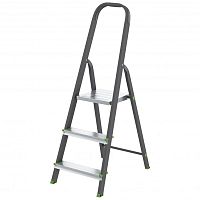 картинка СИБРТЕХ Стремянка, 3 ступени, стальной профиль, алюминиевые ступени, Россия  [97953] от магазина Tovar-RF.ru