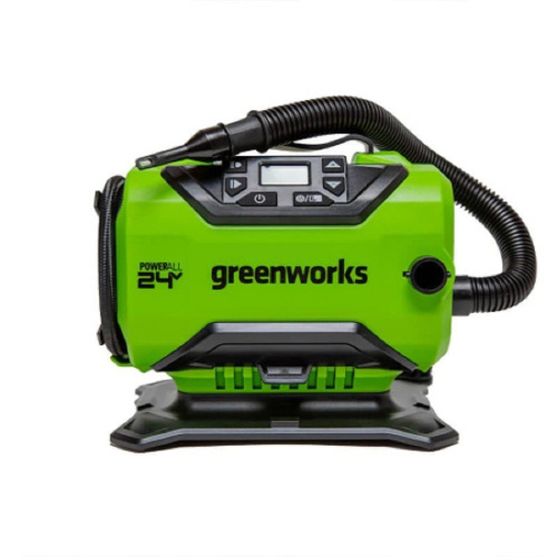 картинка greenworks acg301 компрессор автомобильный аккумуляторный, 24v / 12v (от сети автомобиля), без акб и зу [3400807] от магазина Tovar-RF.ru