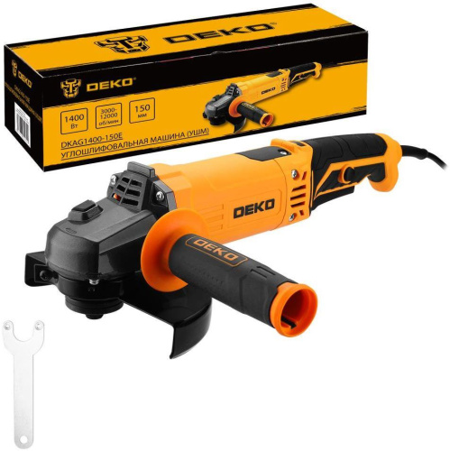 картинка Углошлифовальная машина DEKO DKAG1400-150E, 150мм, 1400 Вт 083-1029 от магазина Tovar-RF.ru