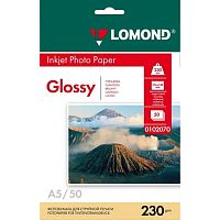 картинка LOMOND 0102070 А5 50л. Глянцевая фотобумага 230г/м2 от магазина Tovar-RF.ru