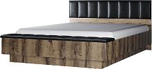 картинка Модульная мебель АНРЭКС JAGGER Кровать 160М с подъемником цвет Дуб монастырский /Черный (5 уп.) АНРЭКС JAGGER Кровать 160М с подъемником цвет Дуб монастырский /Черный (5 уп.) от магазина Tovar-RF.ru