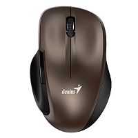 картинка мышь беспроводная genius ergo 8200s chocolate. полноразмерная, эргономичная, бесшумная, 5 кнопок. dpi 1200. сенсор blue eye. частота 2.4 ghz. цвет - коричневый от магазина Tovar-RF.ru