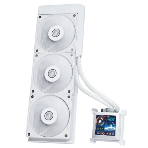 картинка lian li система водяного охлаждения hydroshift lcd 360s (hslcd36sw  white) / 3x120mm pwm fans / g89.ghslcd36sw.r0 от магазина Tovar-RF.ru