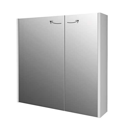картинка Шкаф зеркальный PRIME, 70 см, 2 дверцы, 4 стеклянные полки, белый от магазина Tovar-RF.ru фото 8
