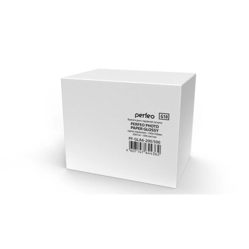 картинка Perfeo PF-GLA6-200/500 Бумага Perfeo глянцевая 500л, 10х15 200 г/м2 (G10) магазин Tovar-RF.ru являющийся официальным дистрибьютором в России картинка Perfeo PF-GLA6-200/500 Бумага Perfeo глянцевая 500л, 10х15 200 г/м2 (G10) от магазина Tovar-RF.ru