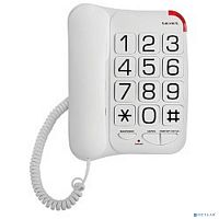 картинка texet tx-201 белый { проводной, повторный набор номера, кнопка выключения микрофона, регулятор громкости звонка, белый} от магазина Tovar-RF.ru
