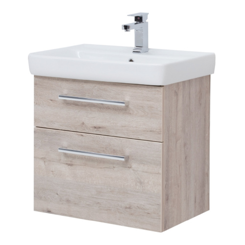 картинка Тумба Q MAX, 80 см, подвесная, 2 ящика, дуб кантри от магазина Tovar-RF.ru