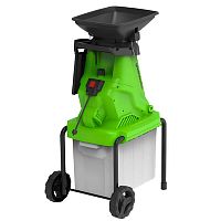 картинка Greenworks GW-2800SD Измельчитель садовый электрический, 220 В, 2800 Вт с контейнером [2208007] от магазина Tovar-RF.ru